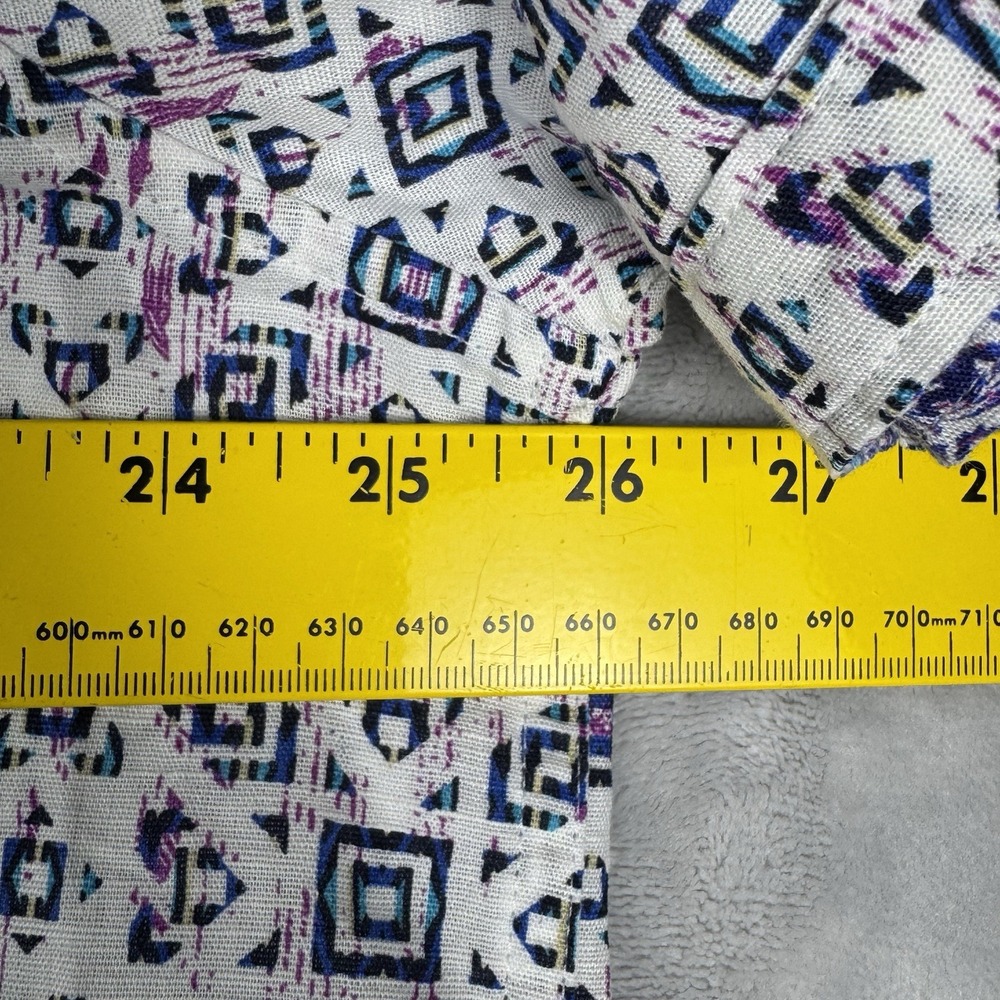 Robert Graham ButtonUp Classic Fit Shirt Mens 2XL Purple/White Linen Blend NWT - Picture 10 of 12